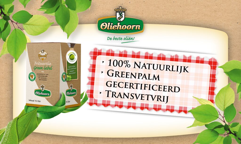 Oliehoorn green label gezond frituren cafetaria best